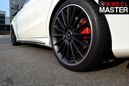[휠마스터] 핸들에서 진동이 느껴지는 벤츠 CLA45 AMG 차량의 휠굴절수리 후기 / 파주,일산