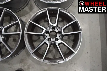 [휠마스터] 벤츠 C43 AMG 휠굴절수리 및 블랙유광 휠도색 / 일산 휠복원 / 파주,일산