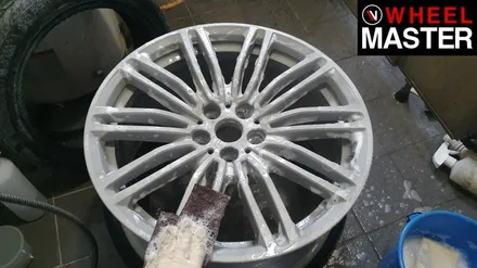 [휠마스터] BMW 520d 블랙유광 휠도색 / 일산 분체도장 / 파주,일산
