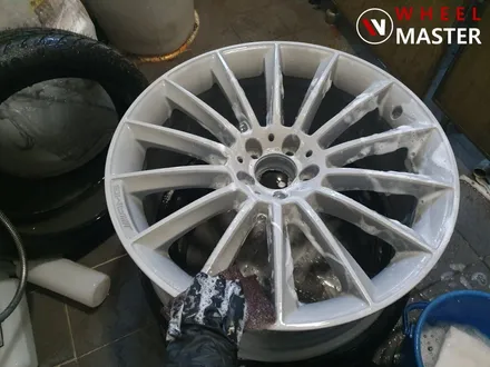 [휠마스터] 벤츠 E43AMG 차량 뒷바퀴 휠 1개 복원 / 일산 휠복원 / 파주,일산