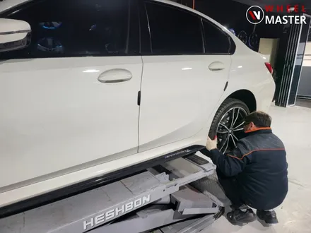 [파주 휠마스터] BMW G20 330i 791M 포트홀 사고로 인한 심각한 휠굴절수리 / 열변형 없는 휠굴절수리 / 파주,일산