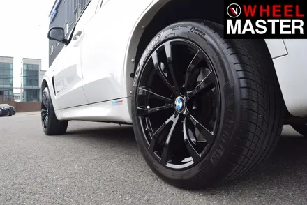 [휠마스터] BMW X5 휠굴절수리 및 블랙유광 분체도장 / 일산 휠복원 / 파주,일산