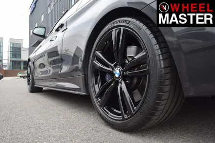 [휠마스터] BMW 428i 굴절수리 및 휠복원 / 블랙유광 분체도장 / 파주,일산