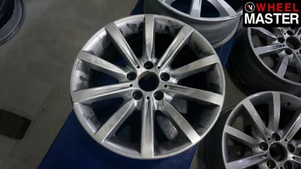 자동차휠굴절 때문에 휠교체를 하게된 BMW528i / 파주,일산