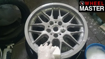 [휠마스터] BMW 530i 휠기스복원 및 실버 분체도장 / BBS 휠복원 / 파주,일산