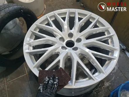 [휠마스터] 아우디 A8L 60TDI 20인치 고스트크롬 분체도장 / 아우디 휠복원 / 파주,일산