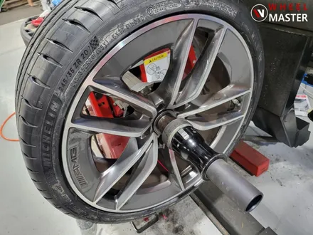 벤츠 휠굴절수리 / 벤츠 CLS53AMG 포트홀 사고로 인한 휠굴절수리 / 파주,일산