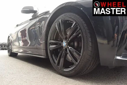 [휠마스터] BMW 428i 굴절수리 및 휠복원 / 블랙유광 분체도장 / 파주,일산