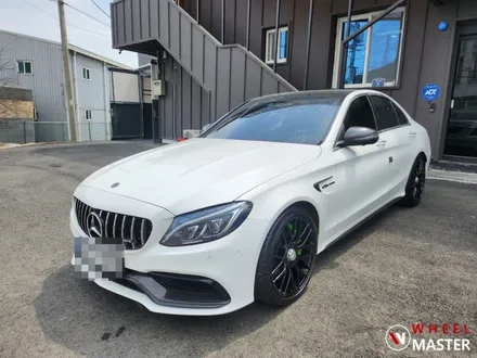 벤츠 휠도색 / 벤츠 C63AMG 잘못된 휠복원 완전박리후 검정유광 휠도색 / 파주,일산