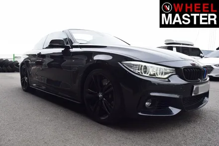 [휠마스터] BMW 428i 굴절수리 및 휠복원 / 블랙유광 분체도장 / 파주,일산