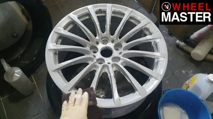 [휠마스터] BMW 520i 블랙유광 분체도장 / 일산 휠도색 / 파주,일산