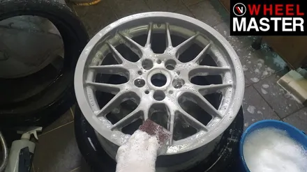 [휠마스터] BMW 530i 휠기스복원 및 실버 분체도장 / BBS 휠복원 / 파주,일산