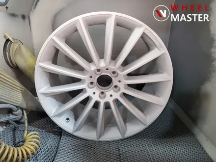 [휠마스터] 벤츠 E450 쿠페 AMG 20인치(마차휠) 굴절수리 및 검정유광 분체도장 / 벤츠 휠복원 / 파주,일산