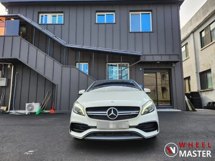 벤츠 A45 AMG 순정휠 포트홀 사고로 인한 굴절수리 / 벤츠 굴절수리 / 파주,일산