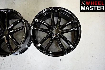 [휠마스터] 사고로 휠을 교체후 블랙유광으로 휠도색을 한 BMW 520d / 일산 휠복원 / 파주,일산