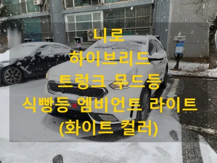 니로 하이브리드/트렁크 식빵등 엠비언트 라이트 화이트 색상/경기도 인천으로 출장/천안에서 전국출장시공 / 천안, 아산, 세종, 대전