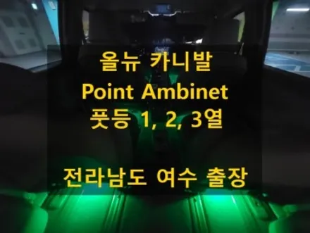 올뉴 카니발/풋등 엠비언트/RGB/전라남도 여수 출장/전국출장/출장엠비언트 / 천안 신부동