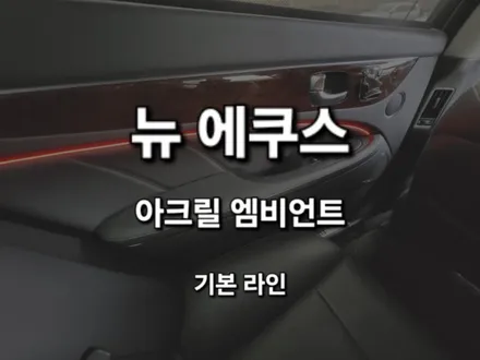 뉴 에쿠스/DMX 아크릴 비노출 매립형 엠비언트/충남 대전 출장/출장엠비언트/전국출장 / 천안 신부동