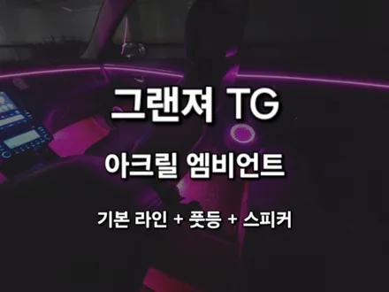 그랜져TG/DMX 아크릴 비노출 매립형 엠비언트/충남 천안 출장/출장엠비언트/전국출장 / 천안 신부동