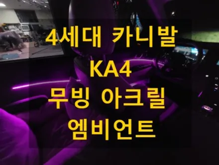 4세대 카니발 Ka4/무빙 엠비언트 라이트/무지개 엠비언트 라이트/매장 방문 시공/미스터카 디테일링 세차샵/천안에서 전국출장시공 / 천안, 아산, 세종, 대전