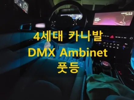 4세대 카니발/DMX 아크릴 매립형 엠비언트 라이트/충남 천안 미스터카 디테일링샵 / 천안 신부동