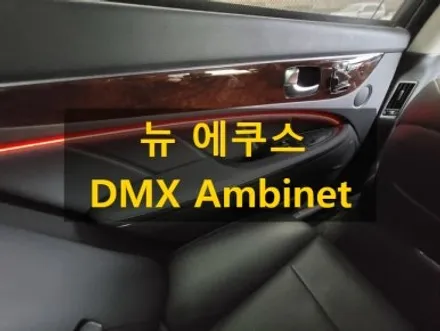 뉴 에쿠스/DMX 아크릴 비노출 매립형 엠비언트/충남 대전 출장/출장엠비언트/전국출장 / 천안 신부동