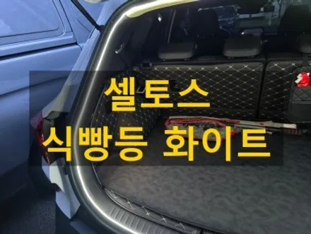 셀토스/식빵등 화이트 색상/충남 천안 출장/천안에서 전국 출장시공/출장엠비언트 / 천안, 아산, 세종, 대전
