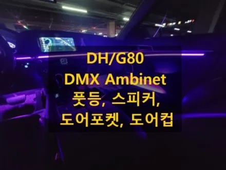 제네시스 DH/G80/DMX 아크릴 비노출 매립형 엠비언트/충남 세종 출장/전국 출장/출장엠비언트 / 천안 신부동