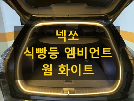 넥쏘/트렁크 식빵등 엠비언트 라이트 웜 화이트/충남 대전 출장/천안에서 전국출장시공 / 천안, 아산, 세종, 대전