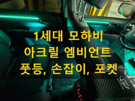 1세대 모하비/아크릴 엠비언트 라이트 RGB 풀 컬러/충남 천안 출장/천안에서 전국출장시공 / 천안, 아산, 세종, 대전