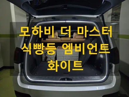 모하비 더 마스터/트렁크 식빵등 엠비언트 라이트 화이트 색상/충남 천안 출장/천안에서 전국출장시공 / 천안, 아산, 세종, 대전