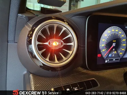 벤츠 E클래스 W213 E350 AMG Line 송풍구 엠비언트 무드램프 순정연동 업그레이드 튜닝~ with 덱스크루 청주점