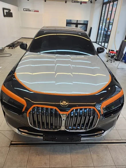 bmw i7 차량 듀오톤(투톤)랩핑 작업후기 / 동탄 장지동