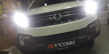 부산 LED 전조등 필립스(PHILIPS) 48W 코란도C 전구 장착 교환 인천 / 부산,김해