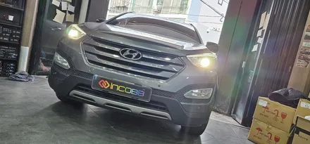 부산 싼타페DM 반사판 수리 광도미달 HID 벌브 교체 / 부산,김해