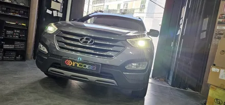 부산 싼타페DM 반사판 수리 광도미달 불합격 HID 벌브 교체 광량업 수리 가능합니다. / 부산,김해