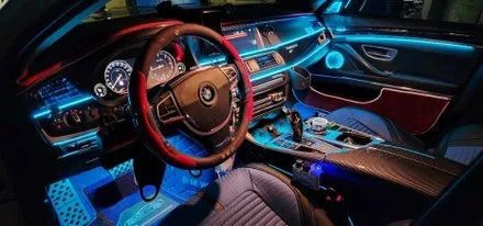 BMW 5시리즈 부산엠비언트 라이트 인코브 시공 편 / 부산,김해
