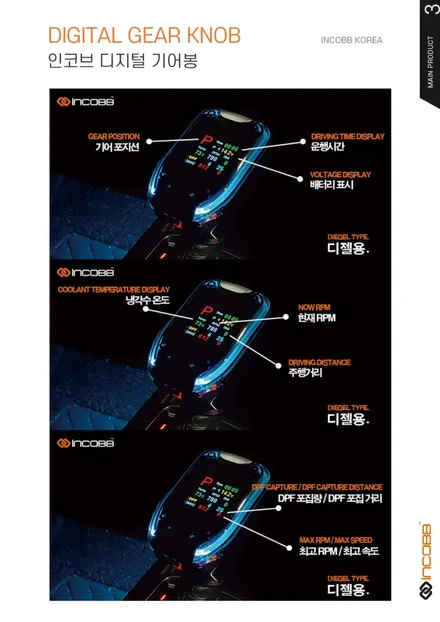 더뉴카니발 업그레이드 추천! ★ 인코브 ★ 실내등 + 엠블럼 + 도어스커프 + 디지털기어봉 / 부산,김해
