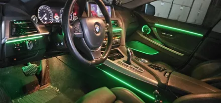 부산 엠비언트 라이트 BMW 6시리즈 무드램프 조명 시공 후기 / 부산,김해