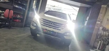 마지막 1대분 양쪽 17만 싼타페DM 반사판 교체 수리 3000cd이하 광도 미달 전조등 밝기 문제 조도 부족 / 부산,김해
