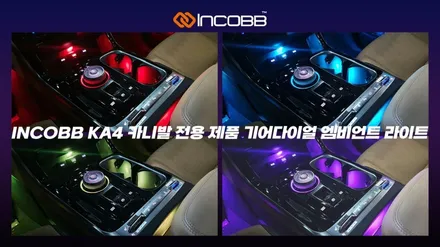 KA4 카니발 기어다이얼 엠비언트 인코브에서 시공했어요 / 부산,김해