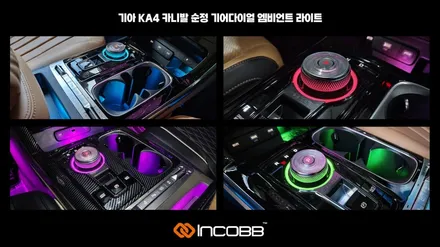 부산 더 뉴 카니발 기어다이얼 엠비언트 라이트 인코브에서 시공 받고 이질감없이 사용하세요 / 부산,김해