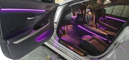 부산 엠비언트 라이트 BMW 6시리즈 무드램프 조명 시공 후기 / 부산,김해