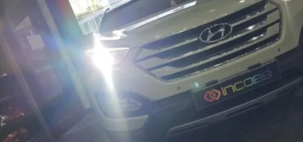 마지막 1대분 양쪽 17만 싼타페DM 반사판 교체 수리 3000cd이하 광도 미달 전조등 밝기 문제 조도 부족 / 부산,김해