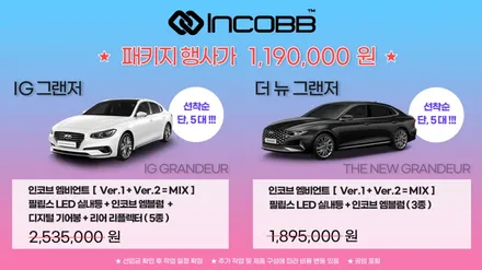 IG그랜저 렌즈 엠비언트 엠블럼 기어봉 LED 실내등 튜닝템 추천 / 부산,김해
