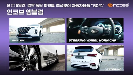 팰리세이드 싼타페TM 신형 카니발 KA4 신형 투싼 NX4 엠블럼 교체 튜닝 작업 / 인코브(INCOBB KOREA) / 부산,김해