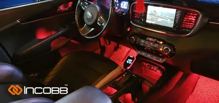 부산 올 뉴 쏘렌토 엠비언트 라이트 인코브 시공 전문 / 렌즈 비노출 무드등 풋등 도어등 송풍구 / 부산,김해