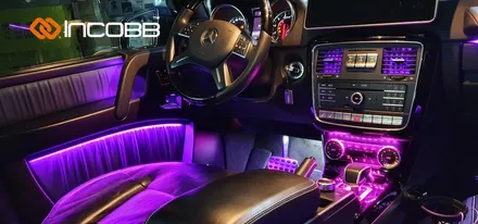 벤츠 지바겐 G바겐 G63 AMG 엠비언트 라이트 인코브 부산에서 작업 했어요 / 부산,김해