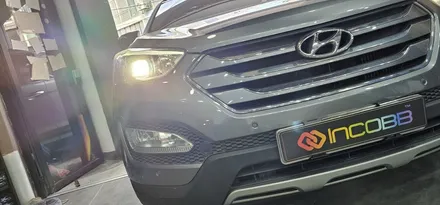 부산 싼타페DM 반사판 수리 광도미달 HID 벌브 교체 / 부산,김해