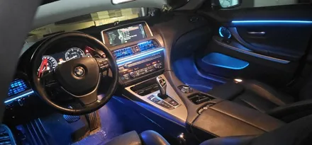 부산 엠비언트 라이트 BMW 6시리즈 무드램프 조명 시공 후기 / 부산,김해